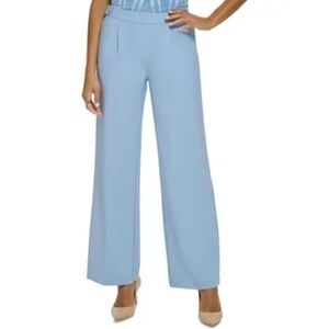 Calvin Klein Sky Blue Wide-Leg Pants